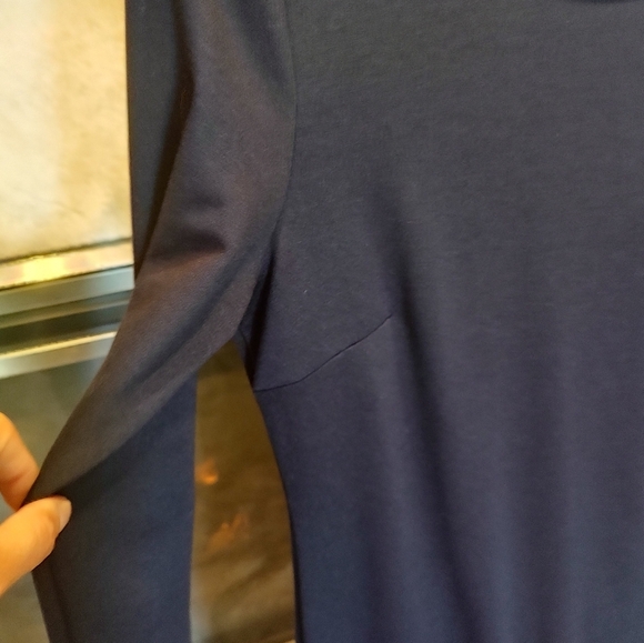 Boston Proper Size 6 Navy Blue Long Sleeve Dress! - Picture 5 of 8